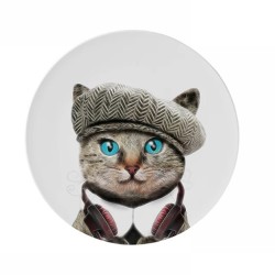 8 in. White Plastic Plate