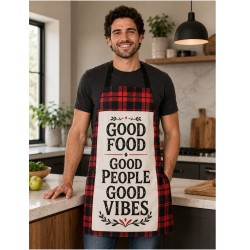 Buffalo Plaid Sublimation Blank Linen Apron (BPWQ)