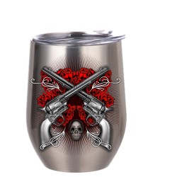 12oz Stainless Steel Stemless Wine Cup Silver 12oz Stainless Steel Stemless Wine Cup Silver