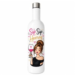 Sublimation 25oz Stainless Steel Wine Bottle White (BW26W-750)