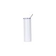 30ozWhite Stainless Steel Skinny Tumbler