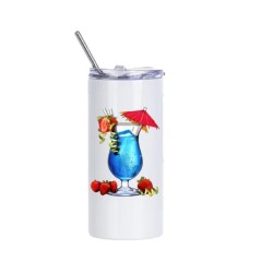 16oz White Skinny Tumbler Blank for Sublimation 16oz White Skinny Tumbler Blank for Sublimation