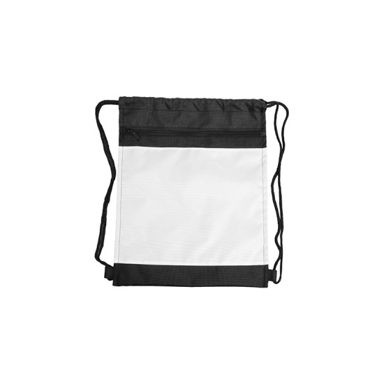 Drawstring Backpack Black Polyester  K-5