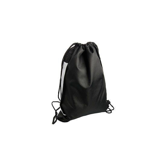 Drawstring Backpack Black Polyester  K-5