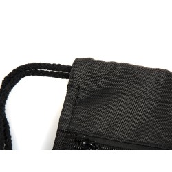 Drawstring Backpack Black Polyester K-5 Drawstring Backpack Black Polyester K-5