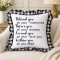 Sublimation Linen Double-Sided Buffalo Plaid Pillow Cover – Black & White (BZ06LK)