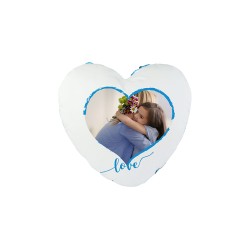 Heart Sequin Sublimation Pillow Cover Light Blue Heart Sequin Sublimation Pillow Cover Light Blue