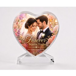 Sublimation Crystal Heart – 3.75" H × 4" W × 0.75" (CC44)