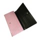 P/U LEATHER EEL SKIN CLUTCH BAG (w/ Removable Chain Strap) (PINK)   I-3