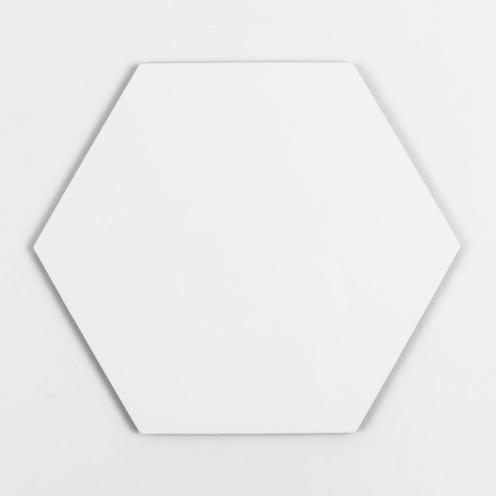 SUBLIMATION CHROMALUXE HEXAGON WALL TILE MOUNT W/MOUNT 8X9.2 A-6