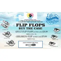 DyeCraft Direct Kids Flip Flops Case Adult Large