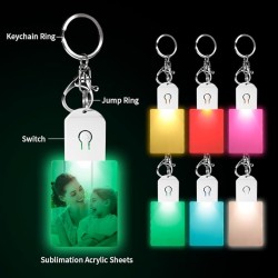 DYECRAFTDIRECT LED Rectangle Keychain