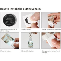 DyecraftDirect Heart LED Sublimation Keychain