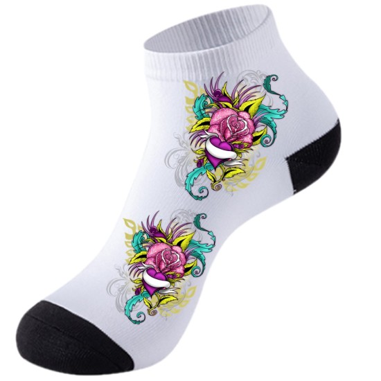 Sublimation Socks for Women Short sold by pair ( DLW03) 6pcs/pack)  I-9