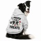 Pet Hooded Shirts WHITE X-Large