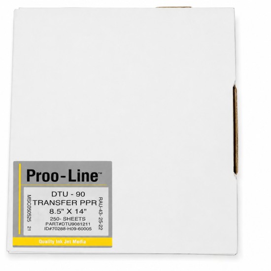 Proof Line DTU-90 Sublimation Paper 8.5" x 14" – 250 Sheets