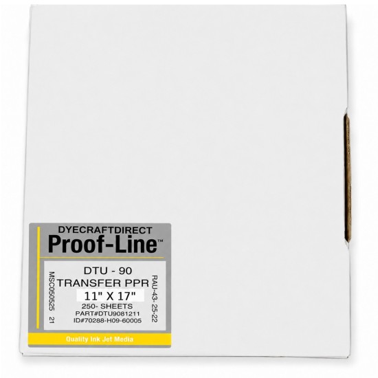 Proof Line DTU-90 Sublimation Paper 11" x 17" – 250 Sheets