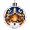 Hanging Plastic Ball Ornament 2.95''