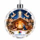Hanging Plastic Ball Ornament 2.95''