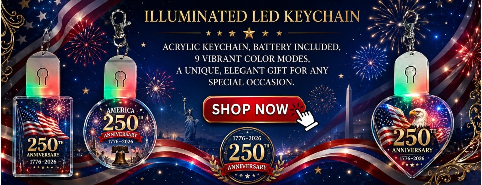 Sublimation LED Keychains