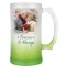 Sublimation 16oz Gradient Frosted Glass Beer Mug Green (GBDC16G) per 2 p/c $15.99