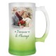Sublimation 16oz Gradient Frosted Glass Beer Mug Green (GBDC16G) per 2 p/c $15.99