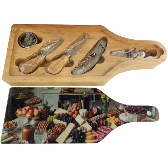 Sublimation Blank Wine and Cheese Charcuterie Set Sublimation Blank Wine and Cheese Charcuterie Set