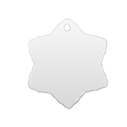 3 inch Snowake Ornament with String