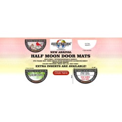 Half Moon Rubber Mat with Insert