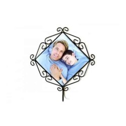 Metal Tile Frame with Coat Hook for 6" E-1 Metal Tile Frame with Coat Hook for 6" E-1