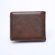 P/U LEATHER MEN'S WALLET w ID Slot (MEN-FT003BR) F-1