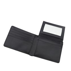 P/U LEATHER MEN'S WALLET w ID Slot (MEN-FT003B