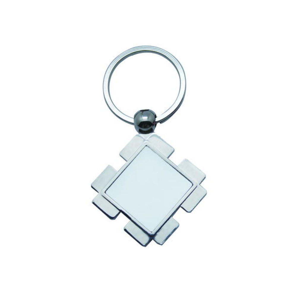 Dimand Key Rings Sublimation Diamond Shaped Key Ring Zinc Alloy | Custom Keychain