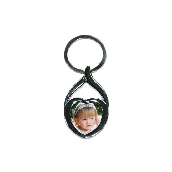 Sublimation Keychain - 61 Heart 1") YA61   F-2