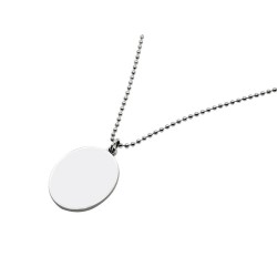 Metal ID Tag - Oval Metal ID Tag - Oval