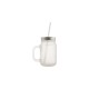  sublimation drinkable 12oz Mason Jar frosted with lid and straw ( BM12F )