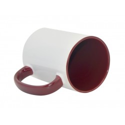 15oz Inner Rim Color Sublimation Mug Maroon 15oz Inner Rim Color Sublimation Mug Maroon