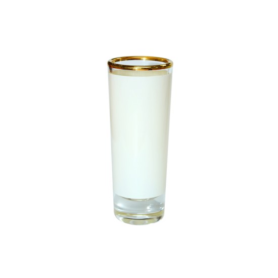 3oz Shot Glass with Gold Rim 12 P/C E-8