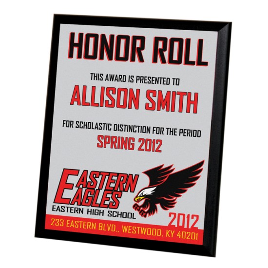 1003 Black Edge Plaque 8x10 A-7