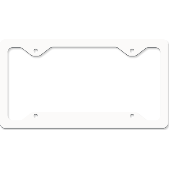 LICENSE PLATE FRAME - SLIM LINE 4 NOTCH 6.46 in by 12.21 in A-2