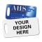 5556 FRP Rectangle Sublimation Bag Tag 1.75x3.5