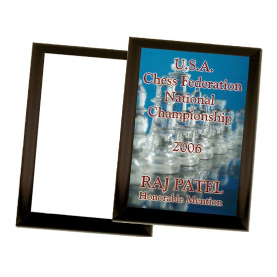 Black Edge Plaque 5 in by 7 in B-1