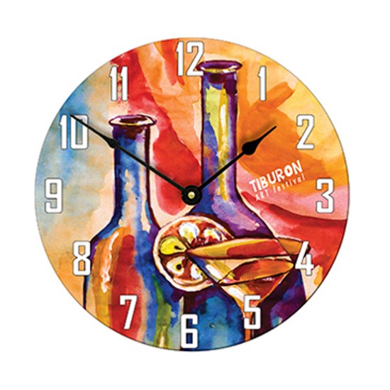 12" Glass Clock for Sublimation Printing (GC02)  D-4