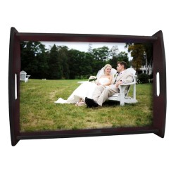 5985 Large Sublimation Serving Tray Black