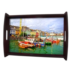 5987 Small Sublimation Serving Tray Black