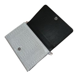 P/U LEATHER EEL SKIN PURSE BAG