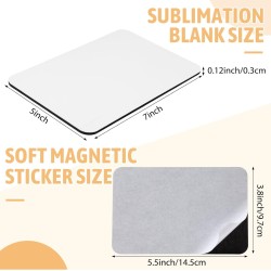 DYECRAFTDIRECT Sublimation Fridge Magnets Rectangular 5X7