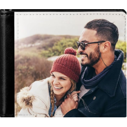 P/U LEATHER MEN'S WALLET w ID Slot (MEN-FT003B