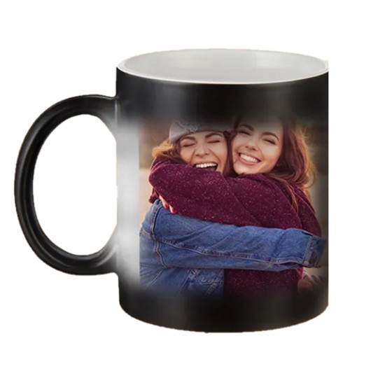 11oz Color Changing Mug Black  FL-13