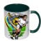 11oz Inner Rim Color Sublimation Mug Green